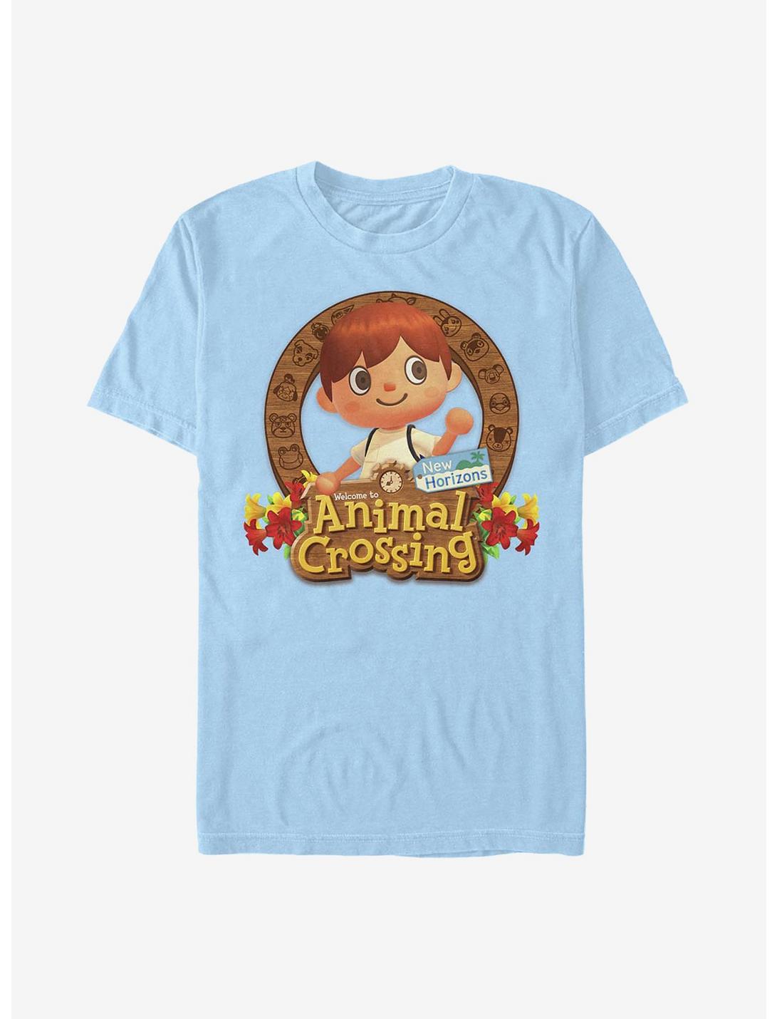 Animal Crossing: New Horizons Villager Emblem T-Shirt, LT BLUE, hi-res