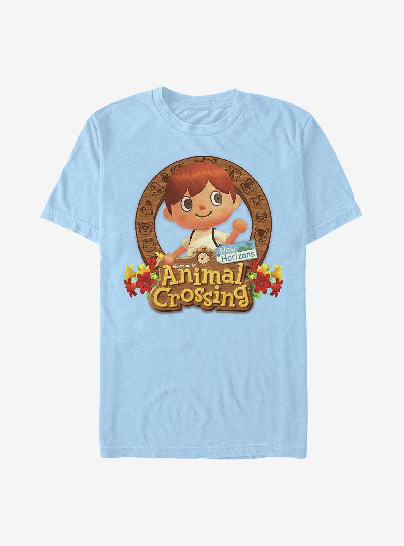 Animal Crossing: New Horizons Villager Emblem T-Shirt, LT BLUE, hi-res