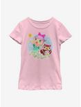 Animal Crossing: New Horizons Celeste Flowers Youth Girls T-Shirt, PINK, hi-res