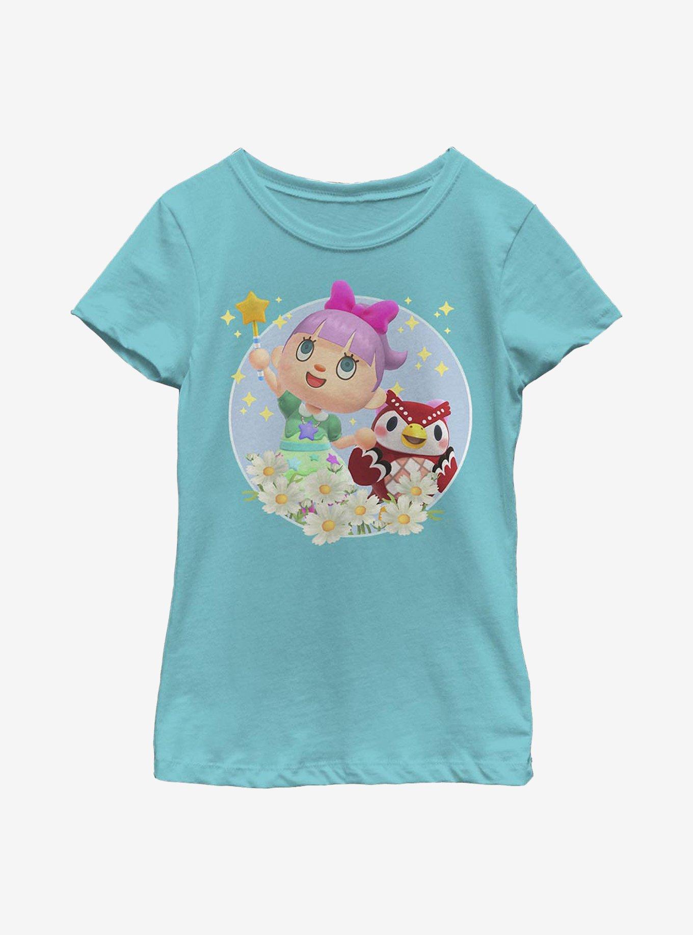 Animal Crossing: New Horizons Celeste Flowers Youth Girls T-Shirt