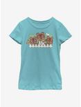 Animal Crossing: New Horizons Nook Family Youth Girls T-Shirt, TAHI BLUE, hi-res
