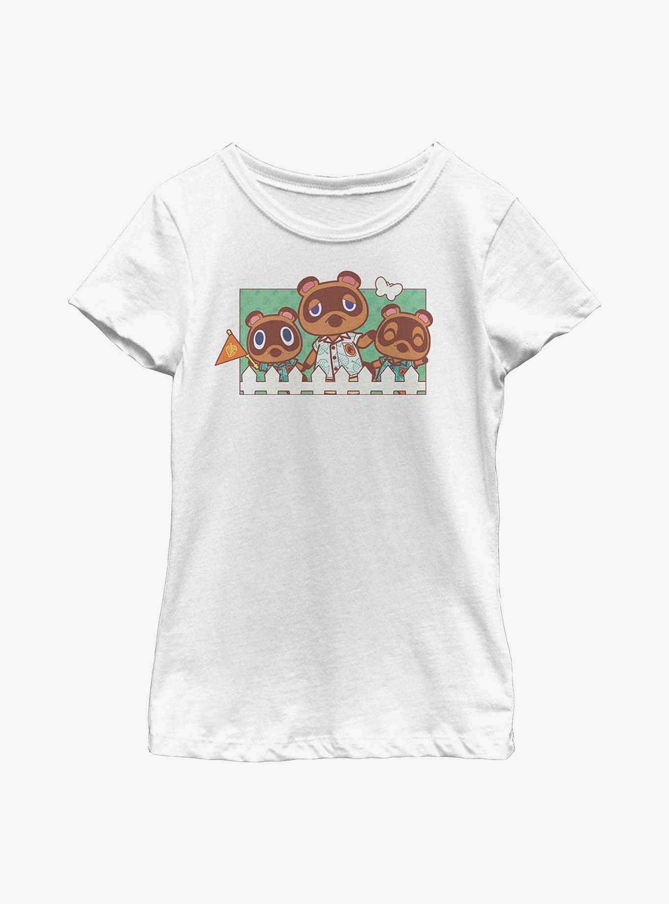Animal Crossing: New Horizons Nook Family Youth Girls T-Shirt, , hi-res