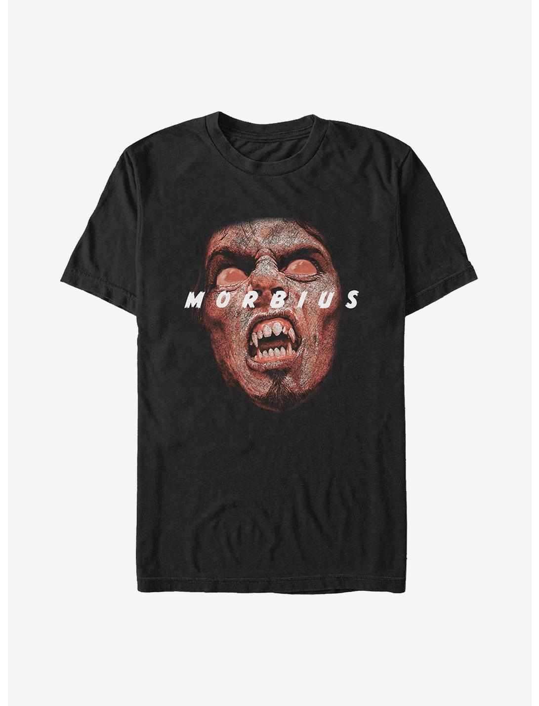 Marvel Morbius The Living Vampire Face T-Shirt, BLACK, hi-res