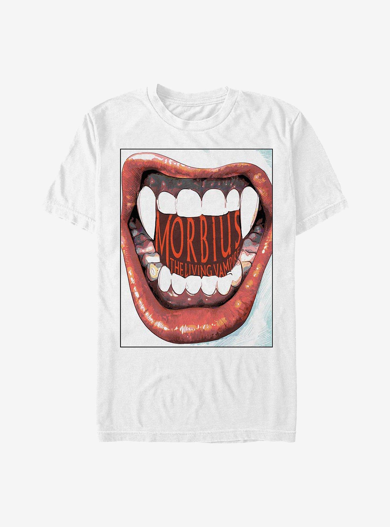 Marvel Morbius The Living Vampire Teeth T-Shirt, WHITE, hi-res