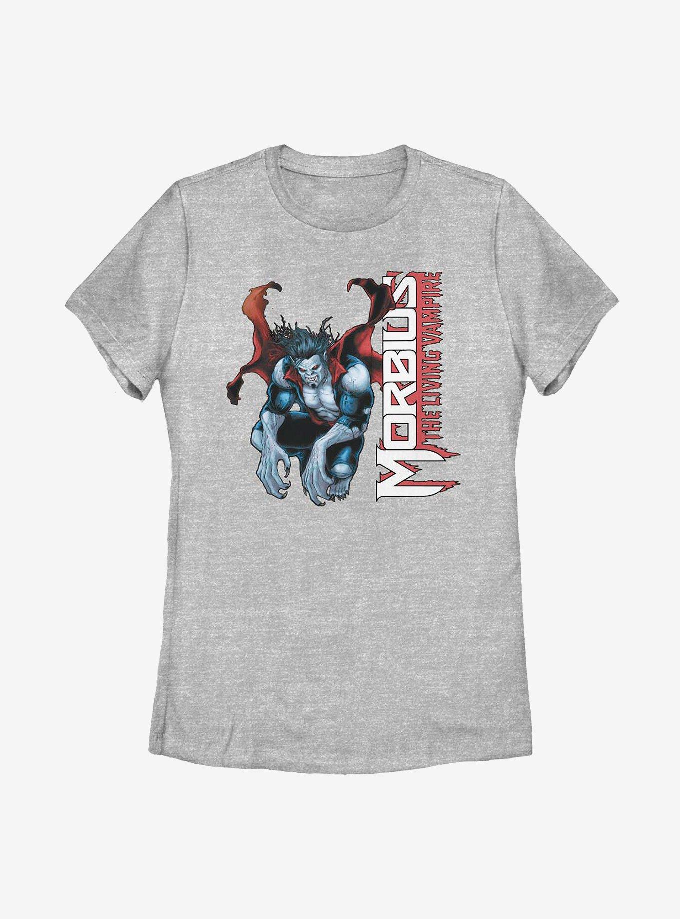Marvel Morbius The Living Vampire Hero Shot Womens T-Shirt, ATH HTR, hi-res