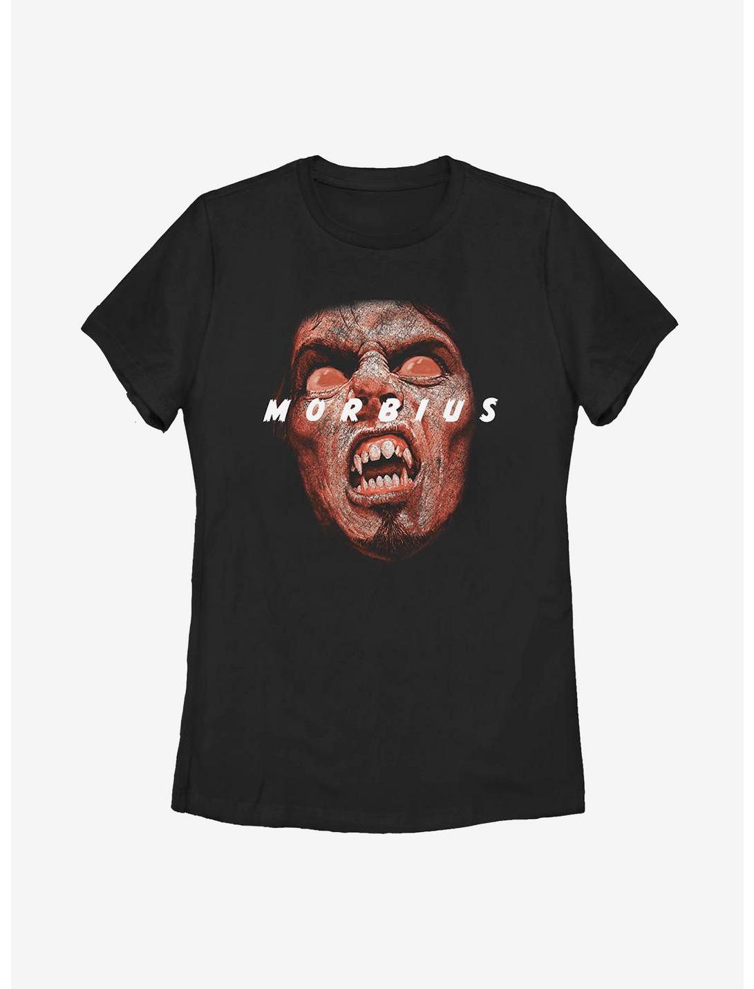 Marvel Morbius The Living Vampire Face Womens T-Shirt, BLACK, hi-res