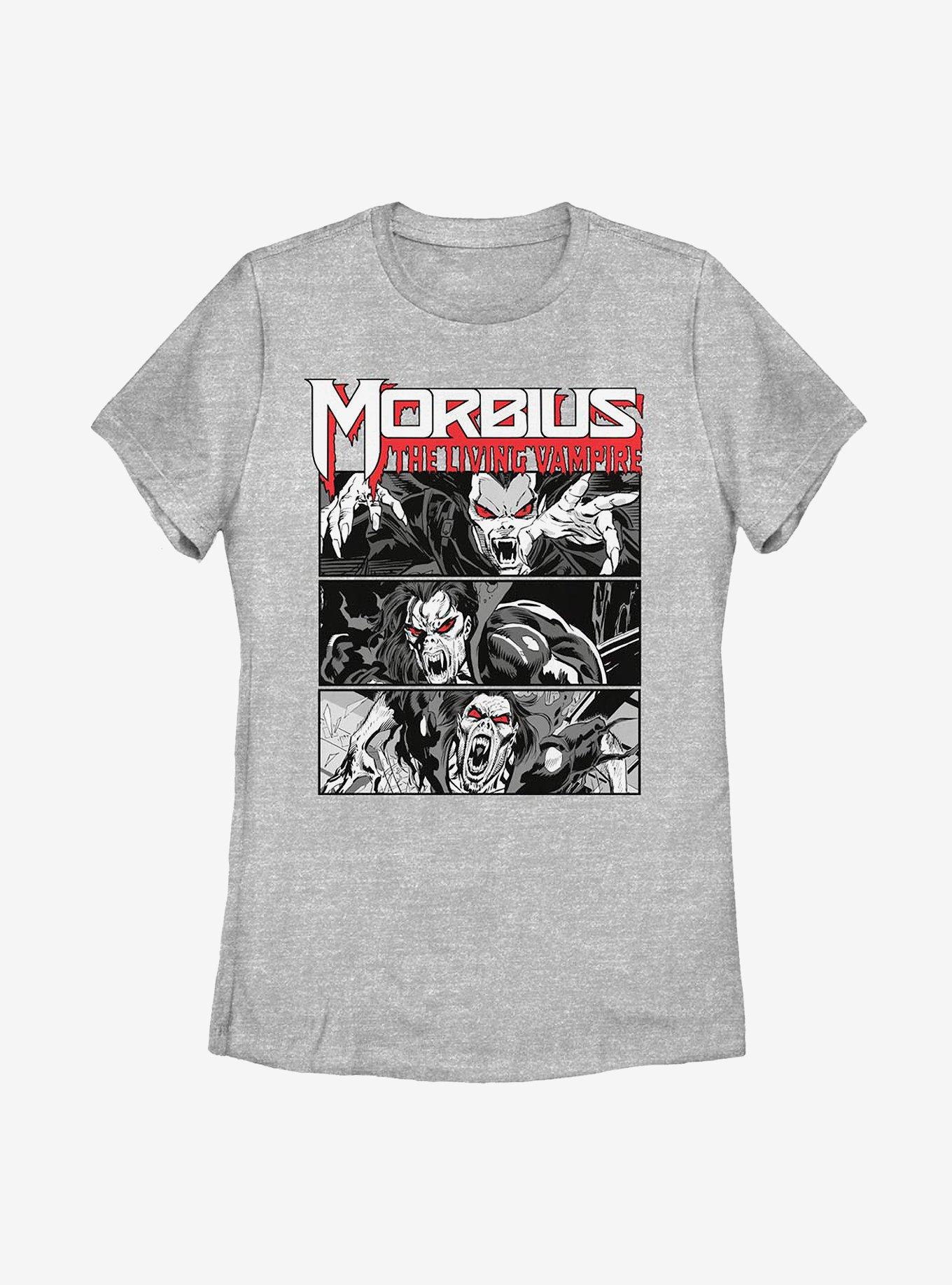 Marvel Morbius The Living Vampire Panels Womens T-Shirt