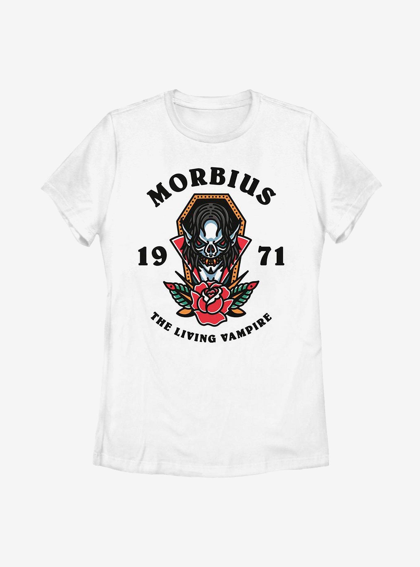 Marvel Morbius The Living Vampire 1971 Womens T-Shirt, WHITE, hi-res view 1
