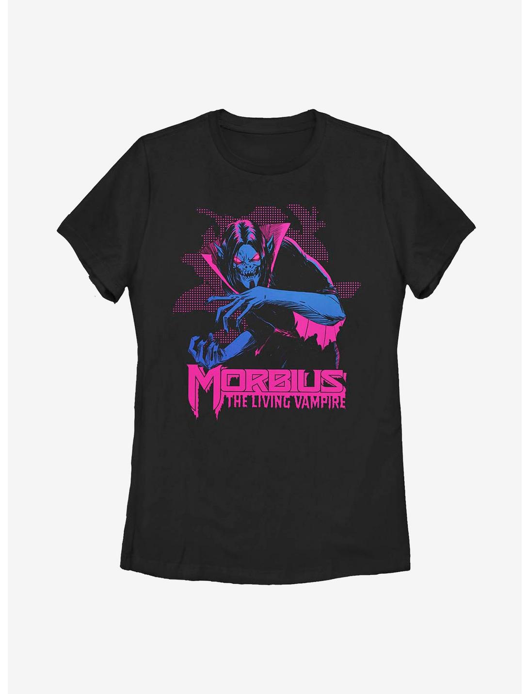 Marvel Morbius The Living Vampire Neon Womens T-Shirt, BLACK, hi-res