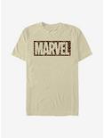 Marvel Logo Cheetah Fill T-Shirt, SAND, hi-res