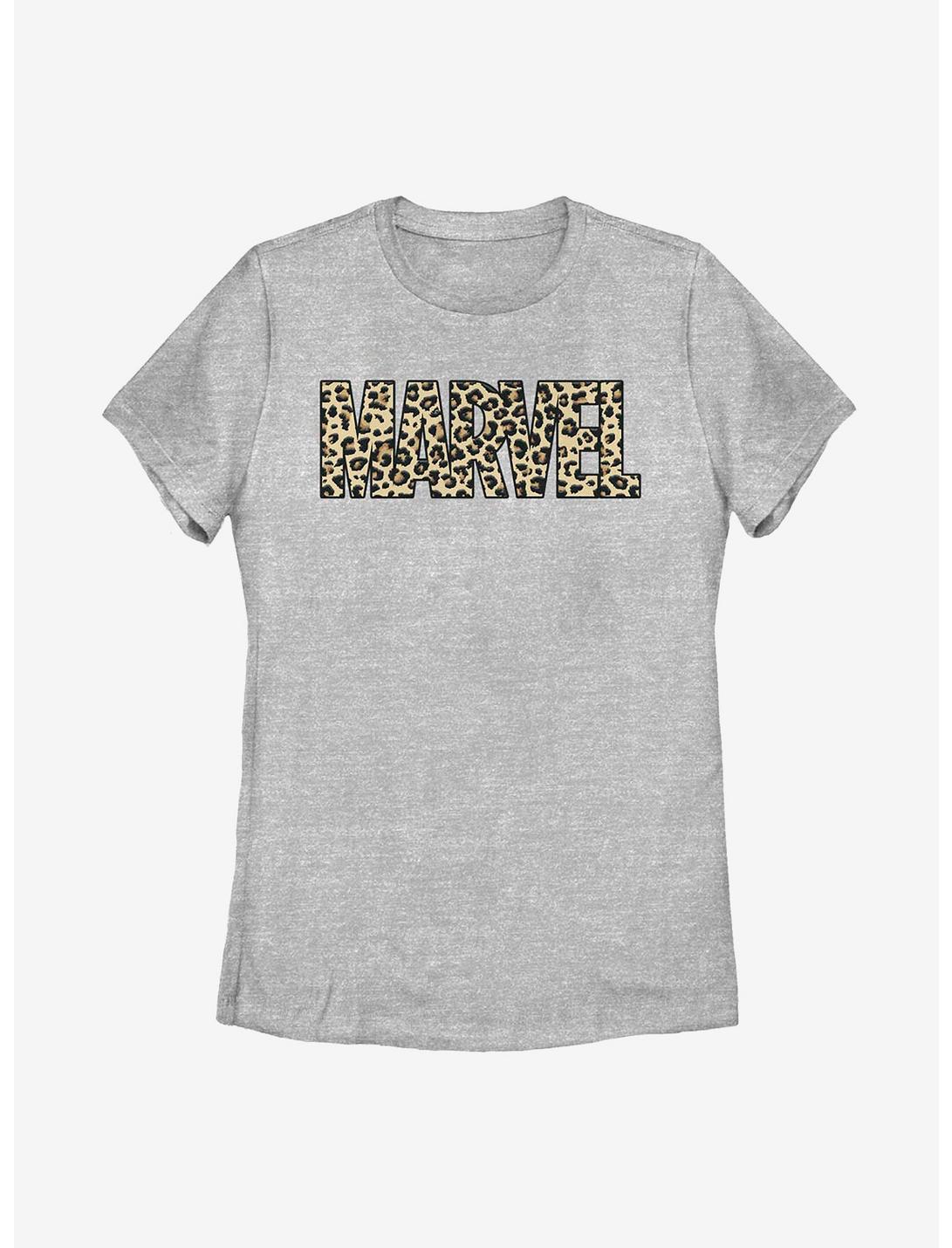 Marvel Leopard Script Womens T-Shirt, ATH HTR, hi-res