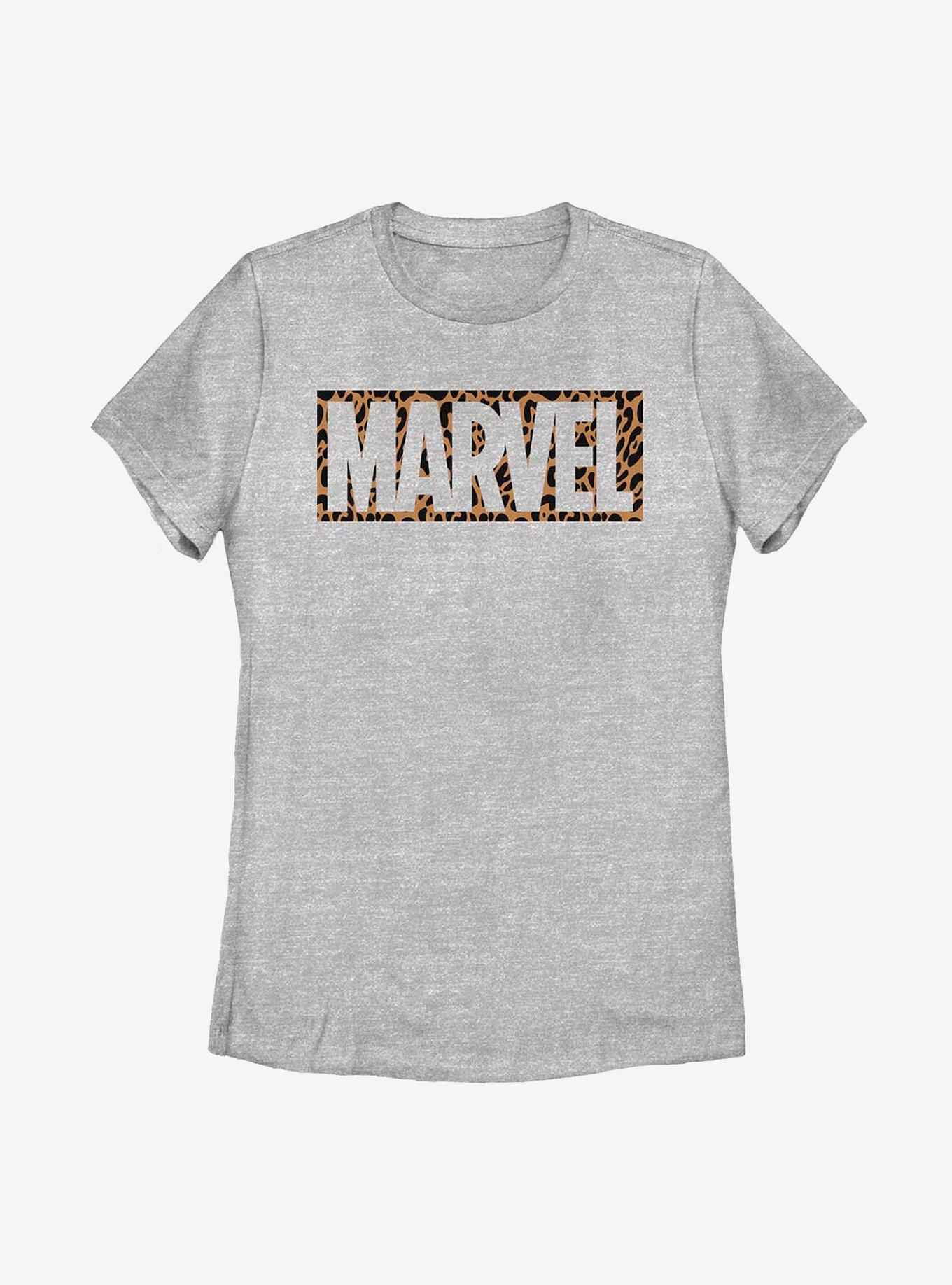 Marvel Logo Cheetah Fill Womens T-Shirt, , hi-res
