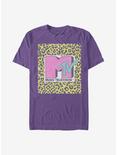 MTV Icon Leopard Border T-Shirt, PURPLE, hi-res