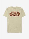 Star Wars Logo Cheetah Fill T-Shirt, SAND, hi-res