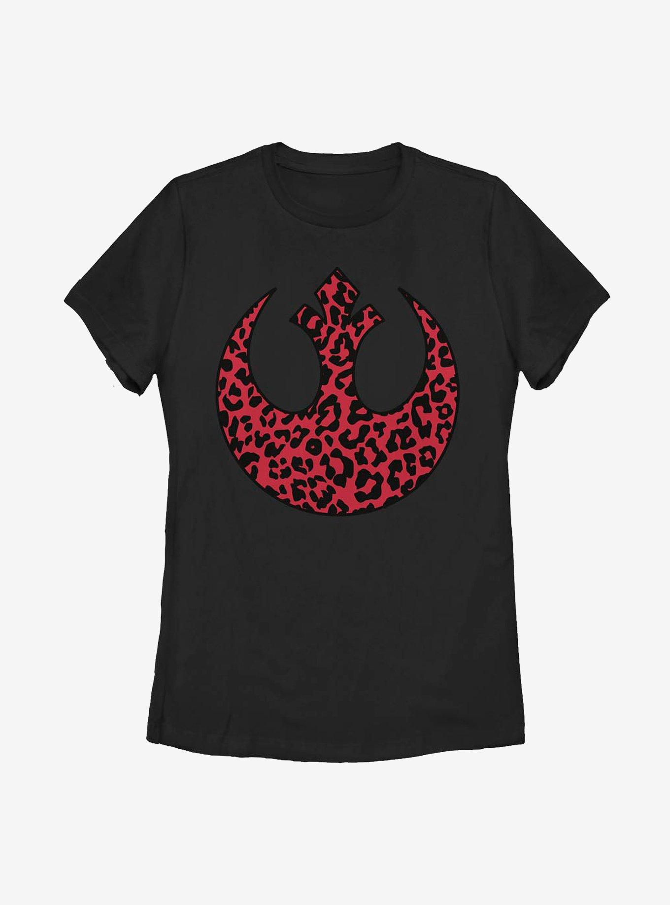 Star Wars Rebel Icon Cheetah Womens T-Shirt, BLACK, hi-res