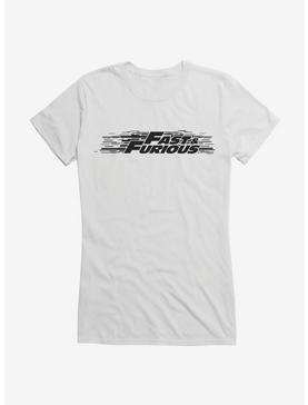 Fast & Furious Title Script Stack Girls T-Shirt, , hi-res