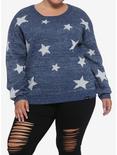 Coraline Silver Star Girls Sweater Plus Size, MULTI, hi-res
