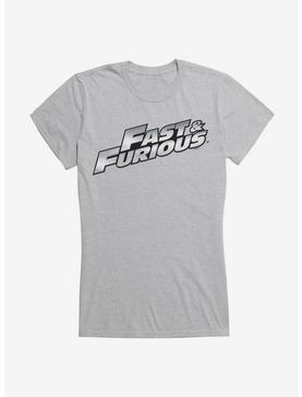 Fast & Furious Title Metallic Script Girls T-Shirt, , hi-res