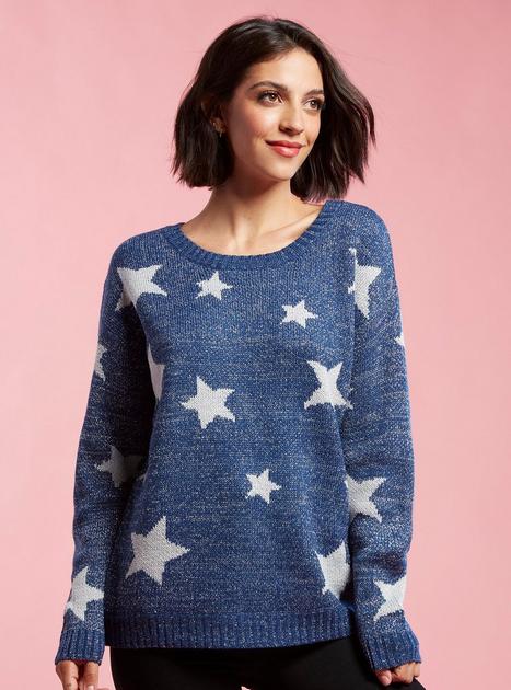 Coraline Silver Star Girls Sweater Hot Topic