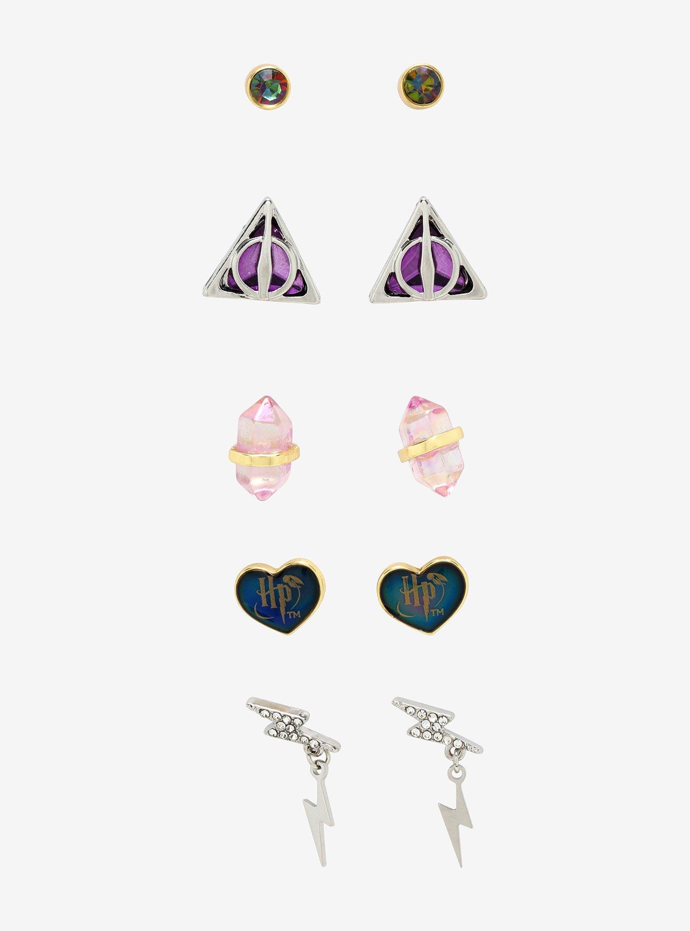 Harry Potter Icon Gem Earring Set, , hi-res