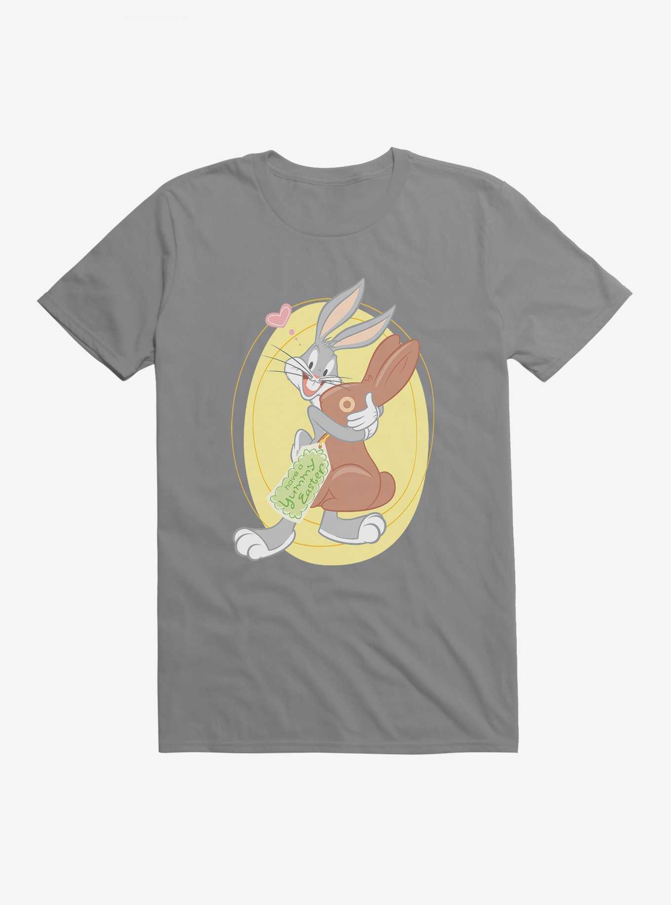 Looney Tunes Easter Bugs Bunny Chocolate Gift T-Shirt, STORM GREY, hi-res