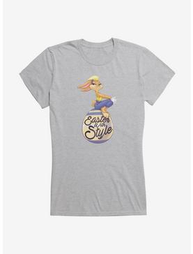 Looney Tunes Easter Lola Bunny Easter With Style Girls T-Shirt, HEATHER, hi-res