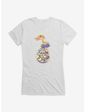 Looney Tunes Easter Lola Bunny Easter With Style Girls T-Shirt, WHITE, hi-res