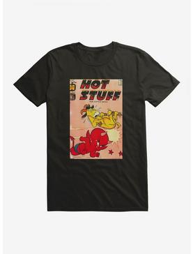 Hot Stuff The Little Devil Horn Attack Comic Cover T-Shirt, , hi-res