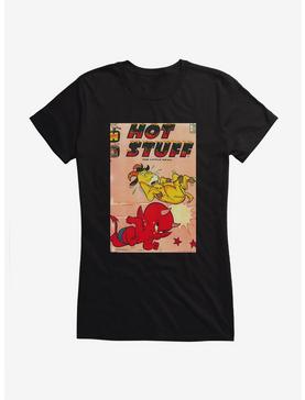 Hot Stuff The Little Devil Horn Attack Comic Cover Girls T-Shirt, , hi-res