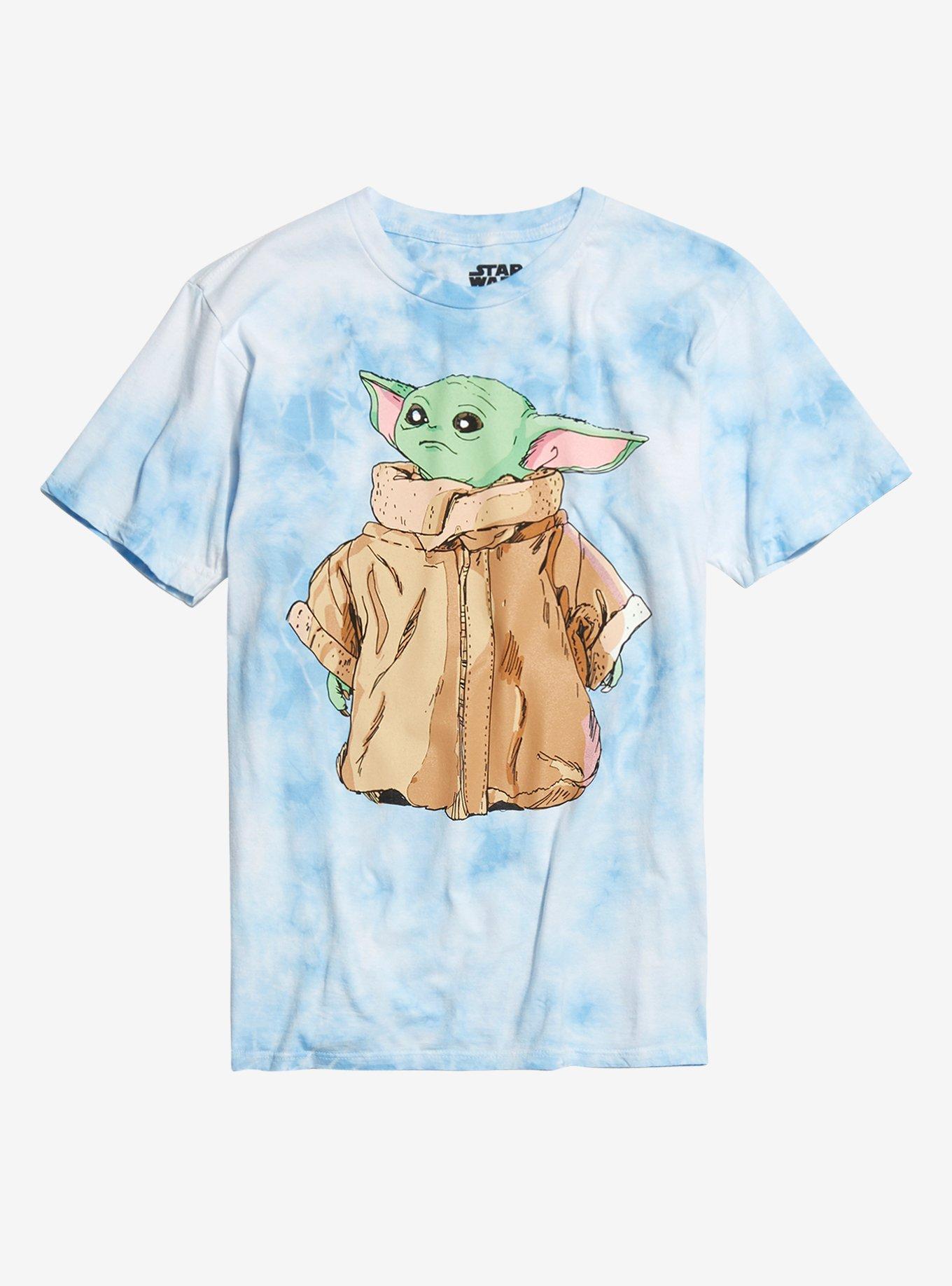 Star Wars The Mandalorian The Child Sketch Tie-Dye Boyfriend Fit Girls T-Shirt, MULTI, hi-res