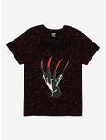 A Nightmare On Elm Street Freddy Glove Slashed Girls T-Shirt Plus Size, BLACK, hi-res