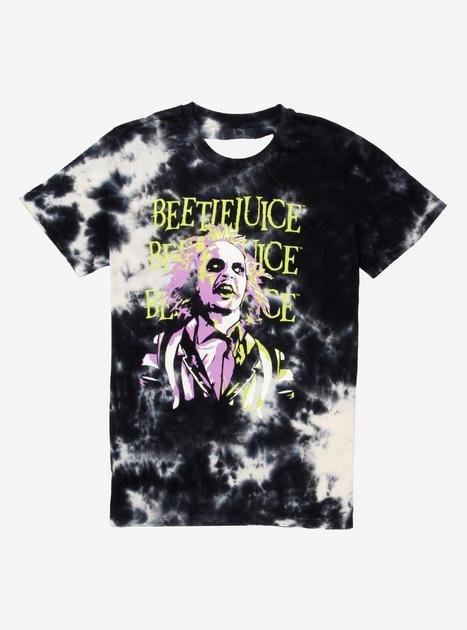 Beetlejuice Tie-Dye Slashed Back Girls T-Shirt Plus Size | Hot Topic