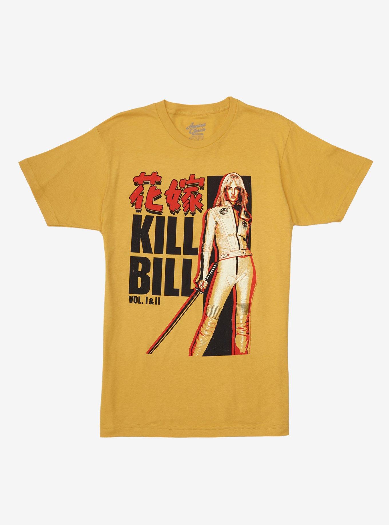 Kill Bill: Volume I & II Japanese Poster T-Shirt, YELLOW, hi-res