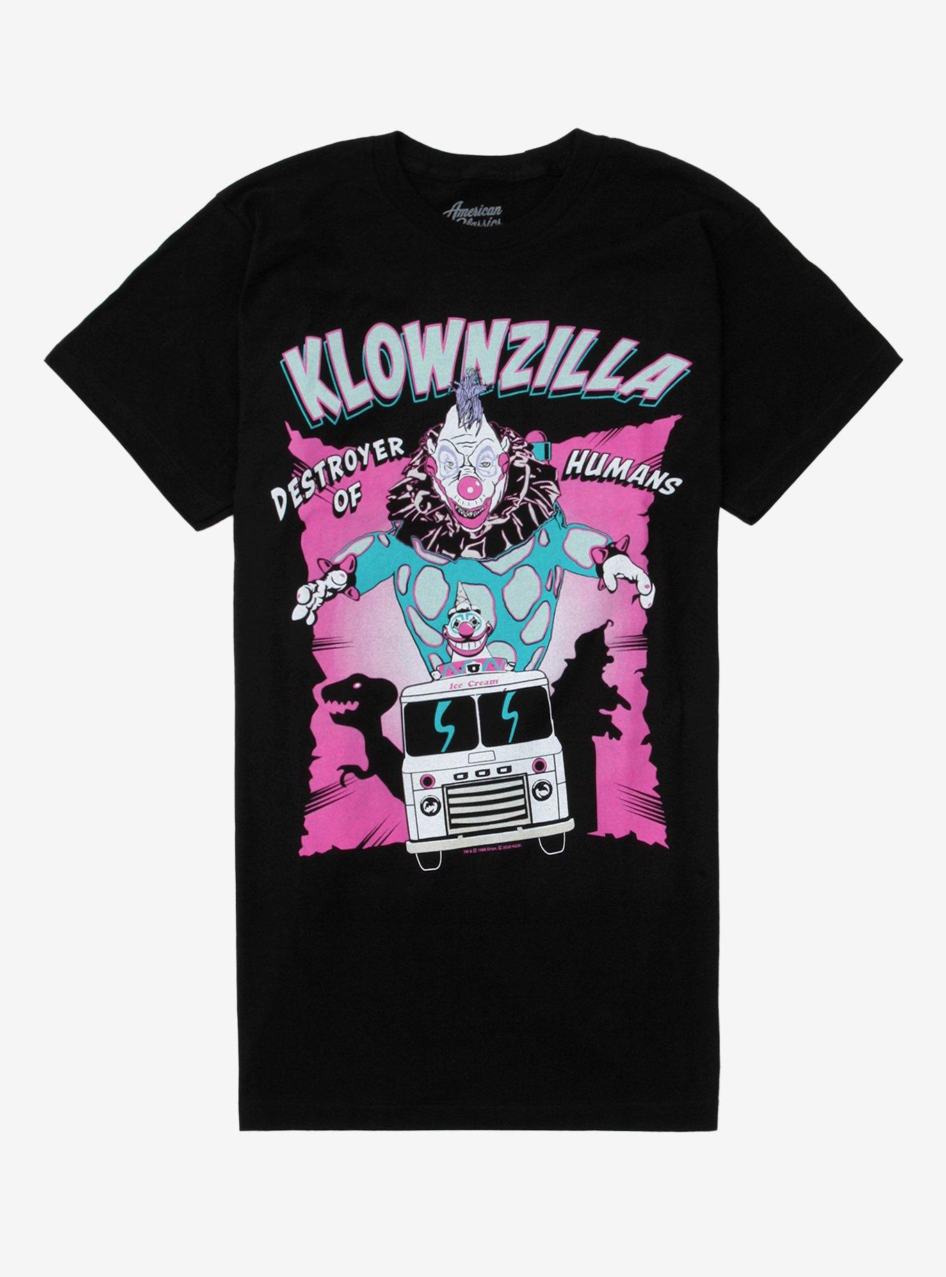 Killer Klowns From Outer Space Klownzilla T-Shirt, BLACK, hi-res