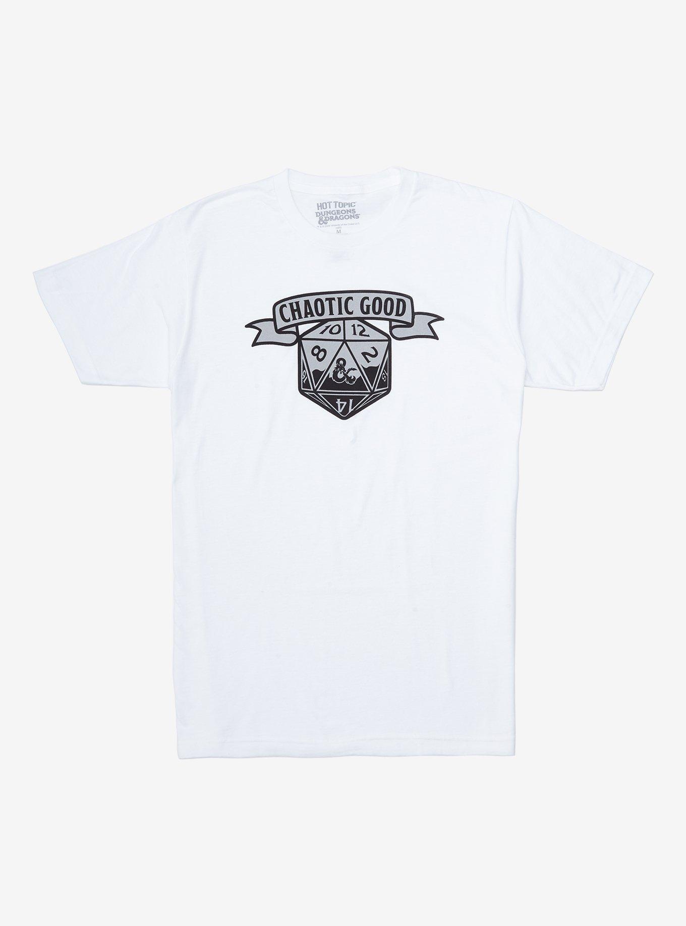 Dungeons & Dragons Alignment Chaotic Good T-Shirt, WHITE, hi-res