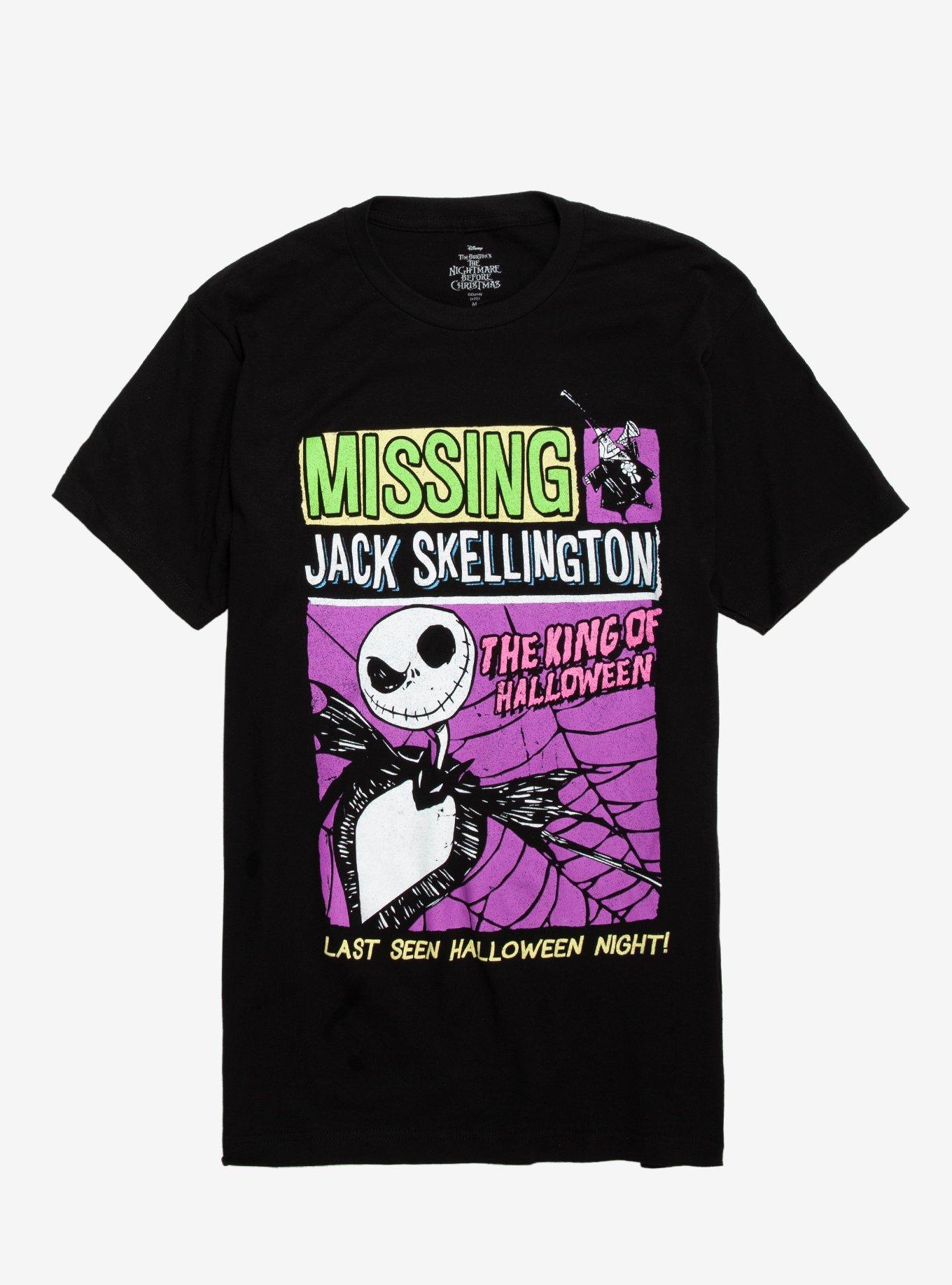 The Nightmare Before Christmas Missing Jack Skellington T-Shirt, MULTI, hi-res