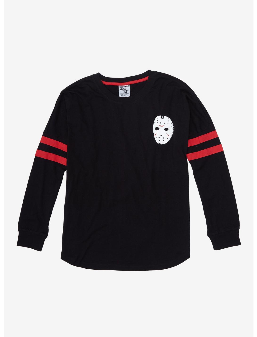 Friday The 13th Jason Mask Girls Athletic Jersey Plus Size, MULTI, hi-res