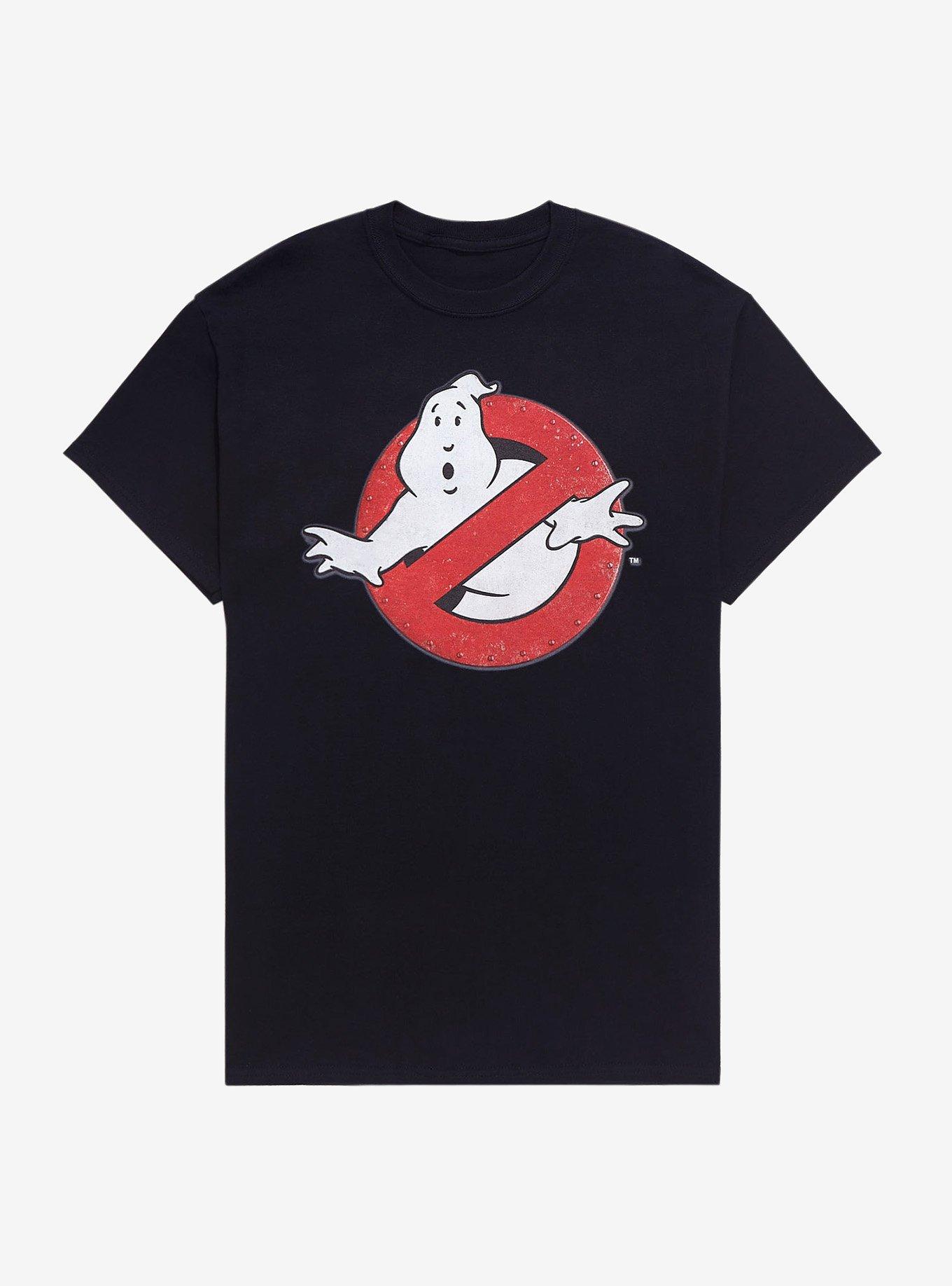 Ghostbusters Distressed Logo Unisex T-Shirt Nero 152 100% Cotone