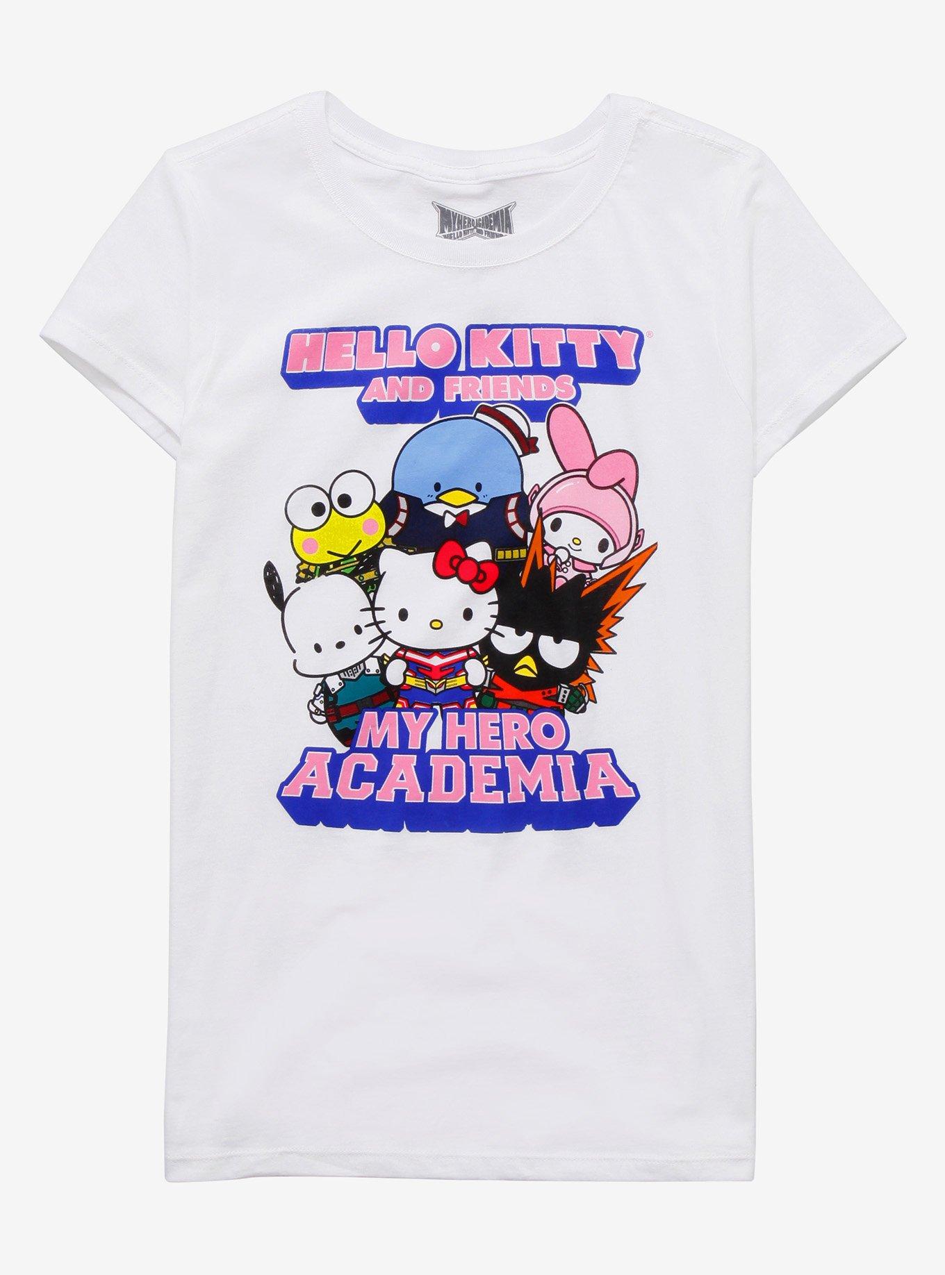 My Hero Academia X Hello Kitty And Friends Group Girls T-Shirt, MULTI, hi-res
