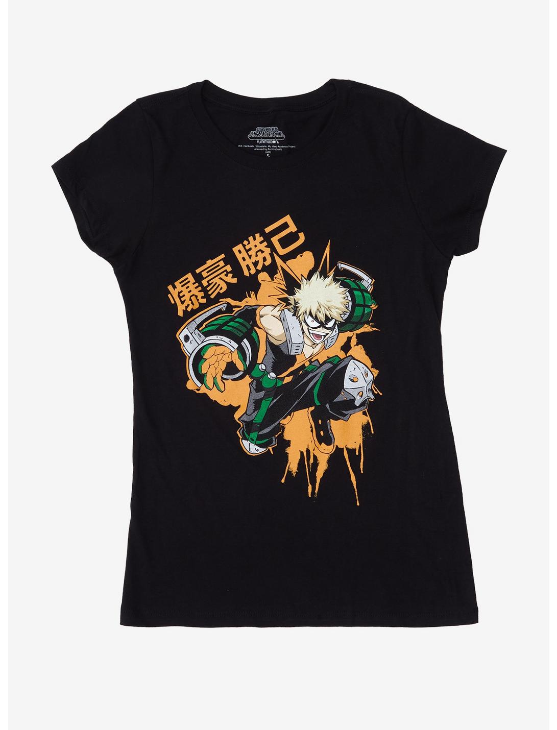 My Hero Academia Bakugo Punch Explosion Girls T-Shirt, MULTI, hi-res