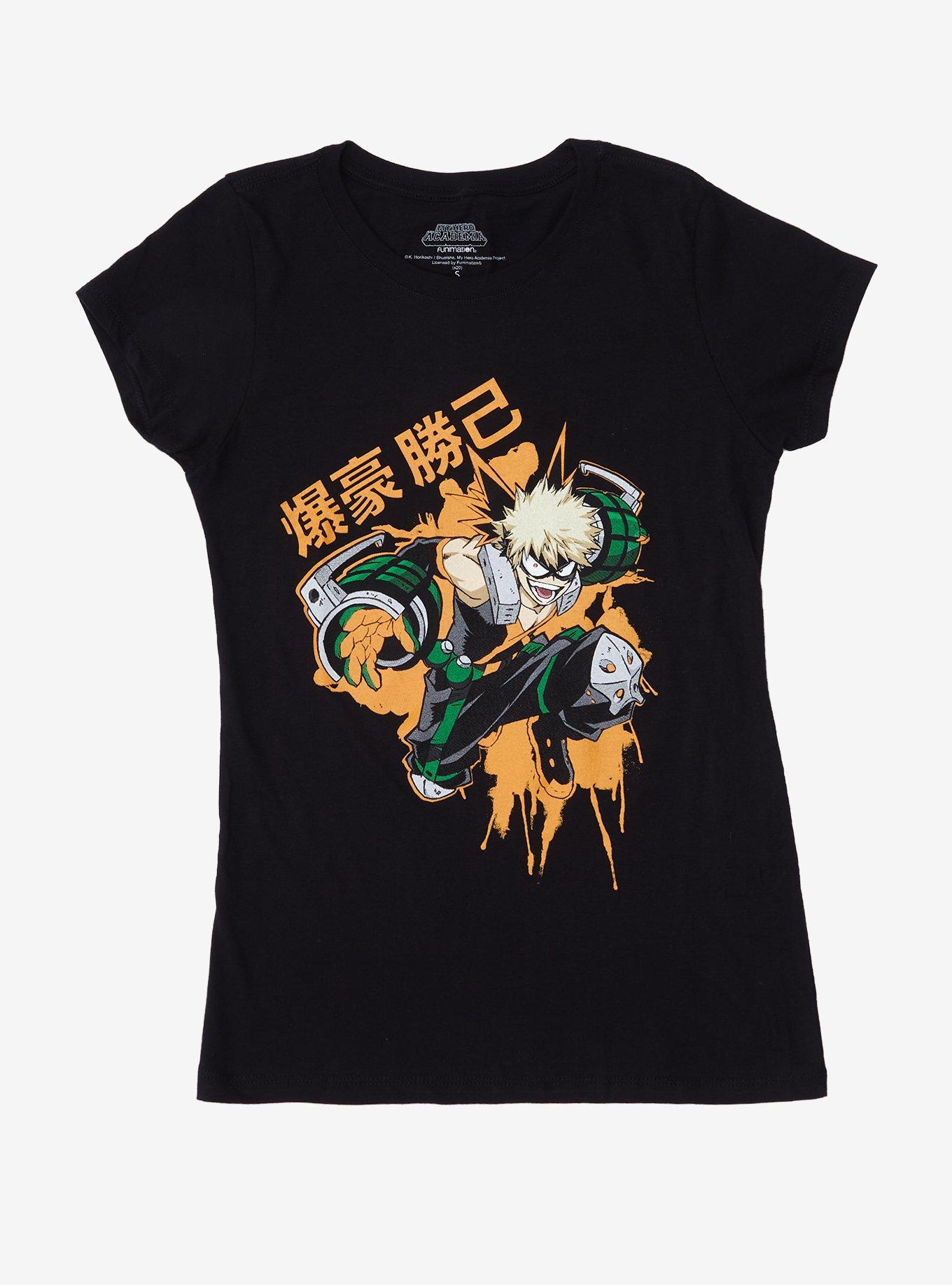 My Hero Academia Bakugo Punch Explosion Girls T-Shirt, MULTI, hi-res