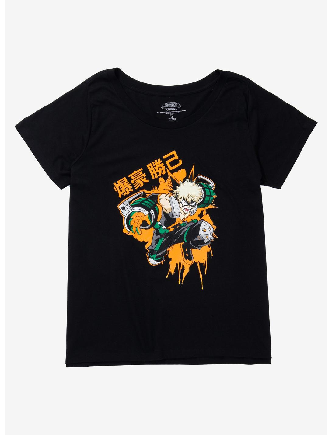 My Hero Academia Bakugo Punch Explosion Girls T-Shirt Plus Size, MULTI, hi-res