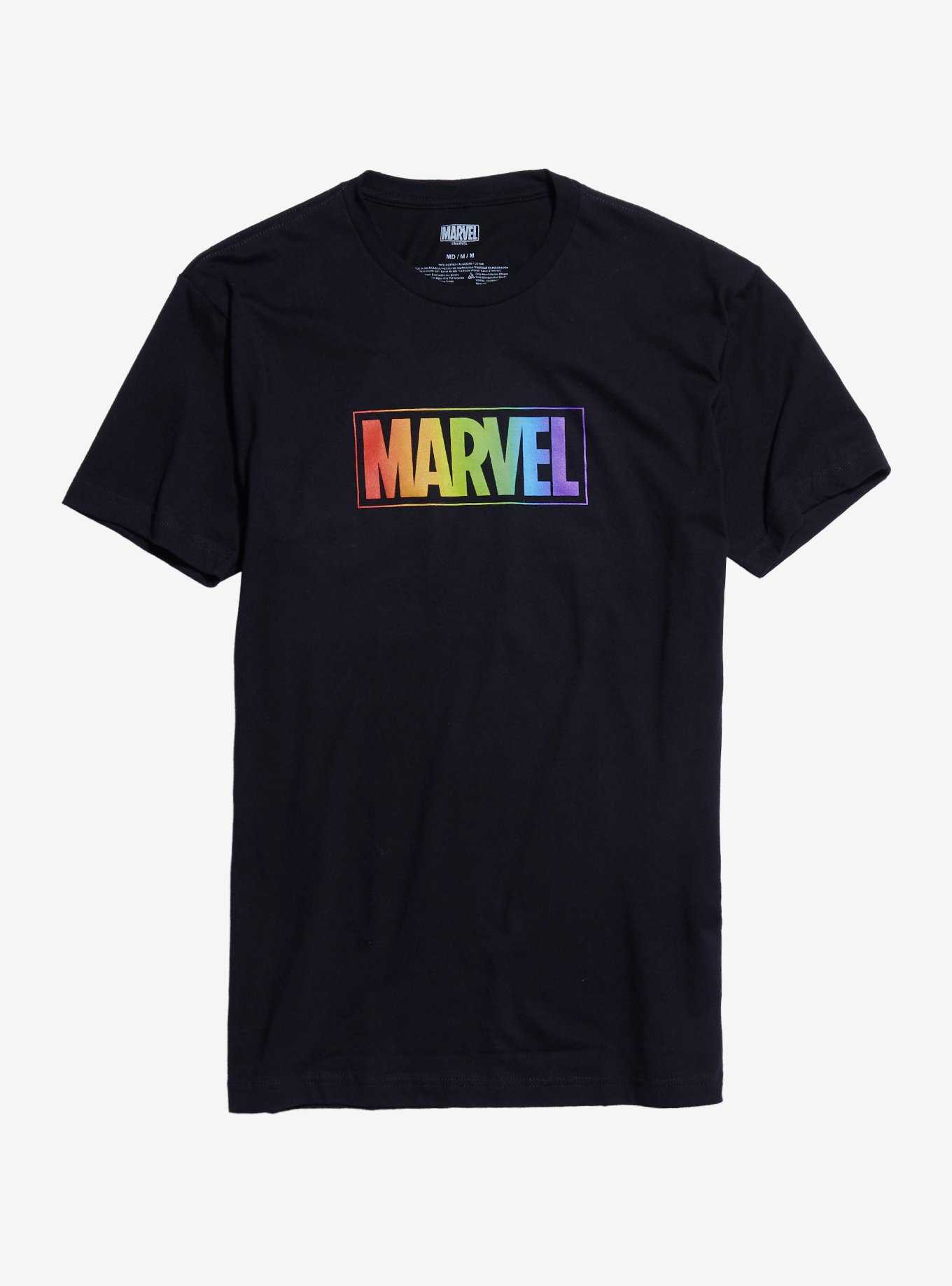 Marvel Rainbow Logo T-Shirt, , hi-res