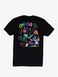 Disney Lilo & Stitch Chalk T-Shirt - BoxLunch Exclusive, BLACK, hi-res