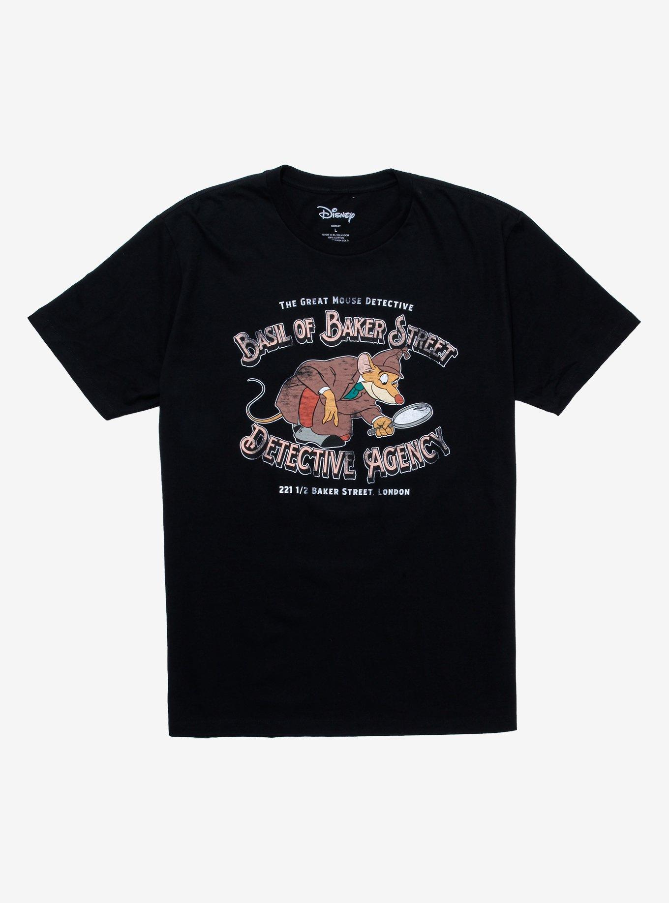 Disney The Great Mouse Detective Basil of Baker Street T-Shirt ...