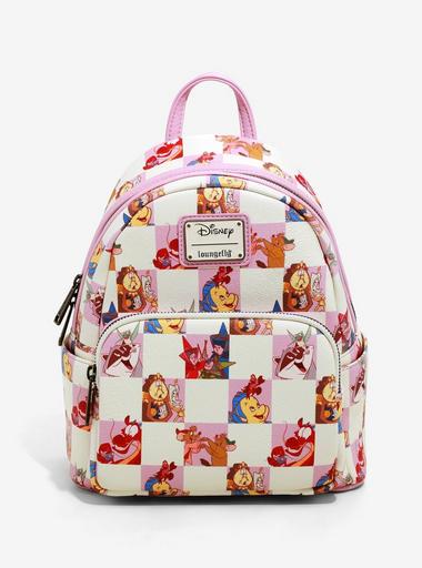 checkerboard mini backpack BinkyBro (Checks) With a convenient zipper closure Checkered Mini Backpack