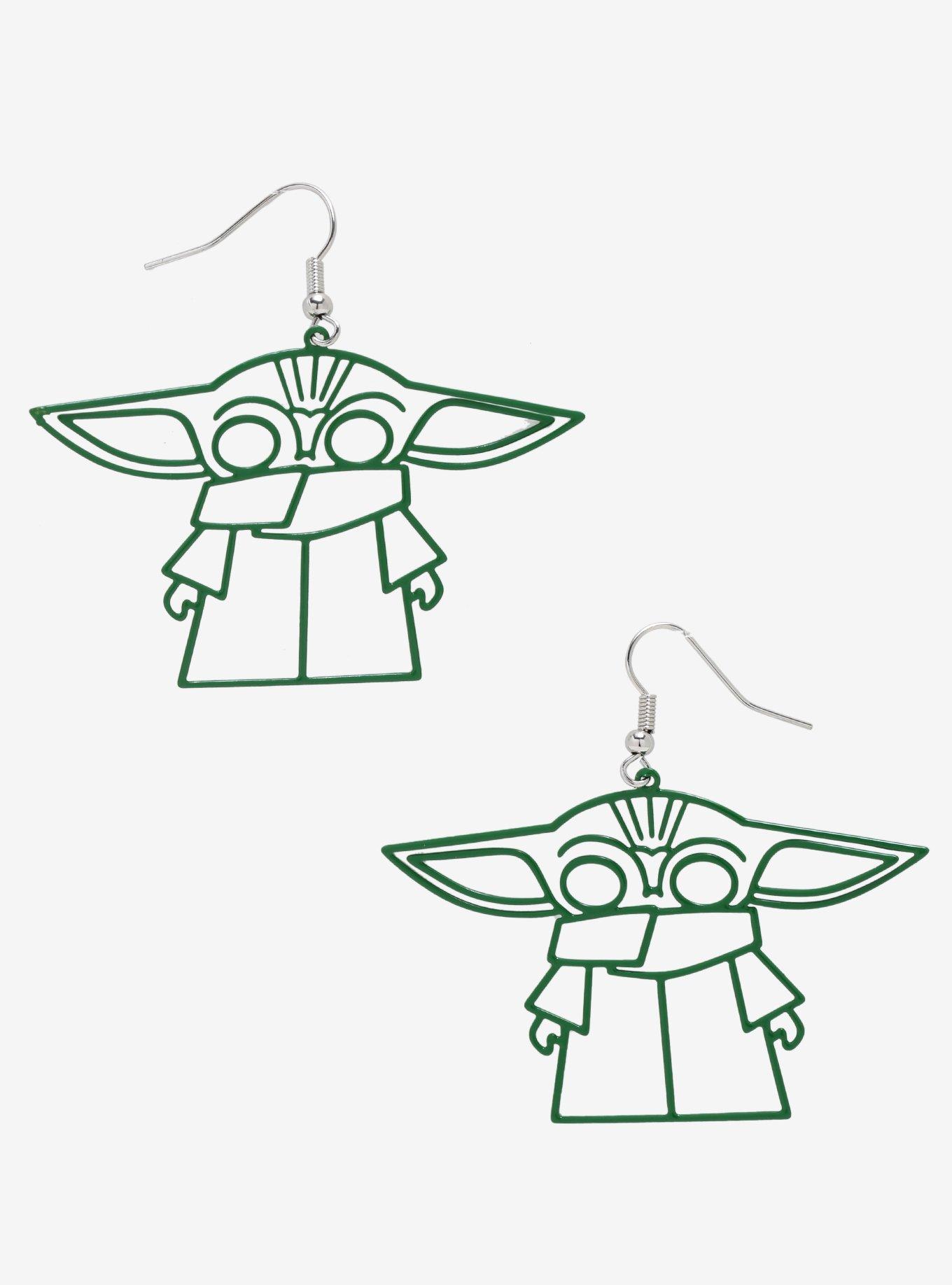 Star Wars The Mandalorian The Child Line Art Earrings, , hi-res