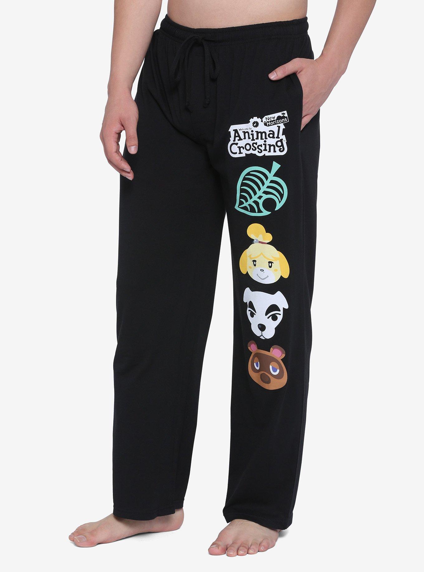 Animal Crossing: New Horizons Character Pajama Pants, BLACK, hi-res