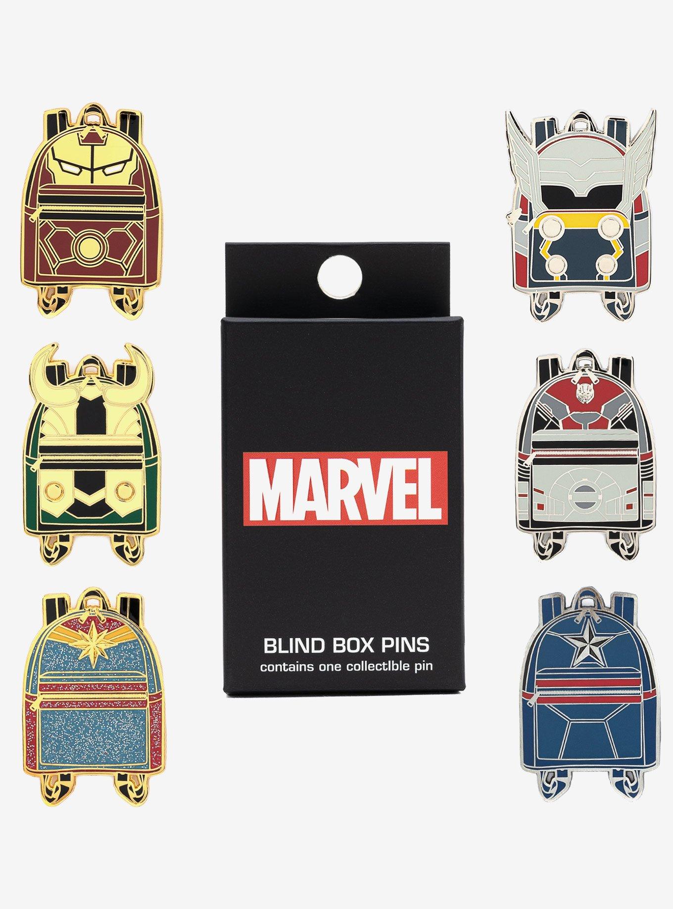 Loungefly Marvel Backpack Blind Box Enamel Pin, , hi-res