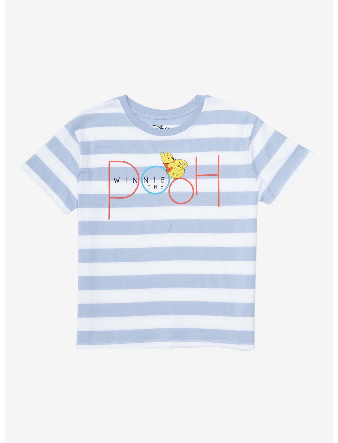 Disney Winnie the Pooh Striped T-Shirt - BoxLunch Exclusive, WHITE, hi-res